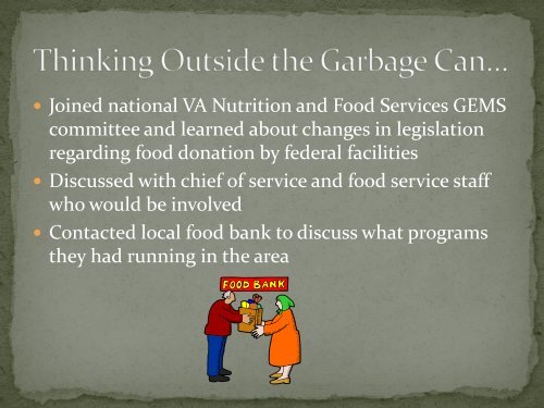 Reducing Wasted Food at Federal Facilities - US Environmental ...