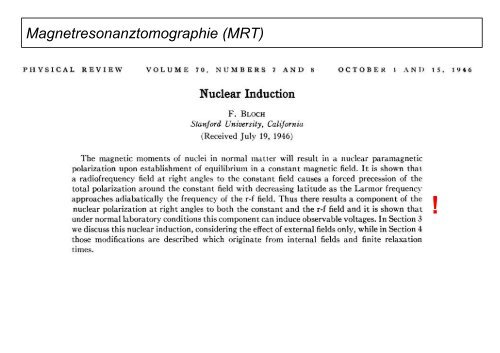 Magnetresonanztomographie (MRT)