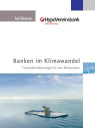 Banken im Klimawandel - Über uns - Hypovereinsbank