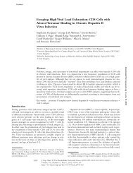 Escaping High Viral Load Exhaustion: CD8 Cells with Altered ...