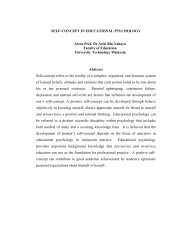 SELF-CONCEPT IN EDUCATIONAL PSYCHOLOGY Assoc.Prof. Dr ...