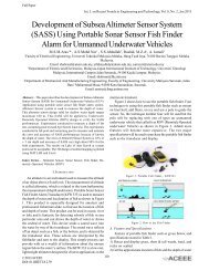 Development of Subsea Altimeter Sensor System (SASS) Using ...