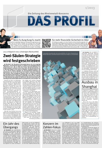 Das Profil 1/2013 - KSPG AG