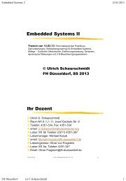 Embedded Systems II Ihr Dozent