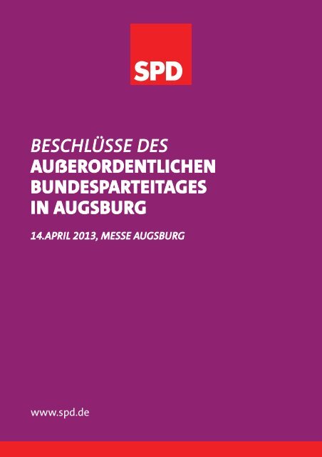 Beschlussbuch [ PDF , 4,6 MB ] - SPD