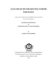 analysis of secure routing scheme for manet - ethesis - National ...