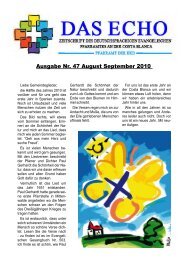 Ausgabe Nr. 47 August September 2010 - Evangelisches Pfarramt ...