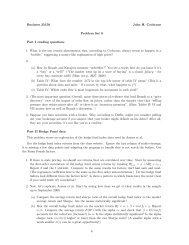 Business 35150 John H. Cochrane Problem Set 8 Part I ... - Faculty