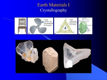 Lecture - Introduction to Crystallography - Faculty Server Contact