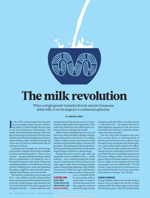 The milk revolution - Weber State University
