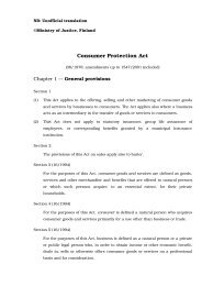 Consumer Protection Act - Faolex