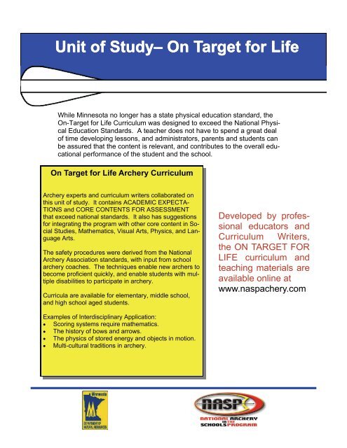 Minnesota's Archery in the Schools Program