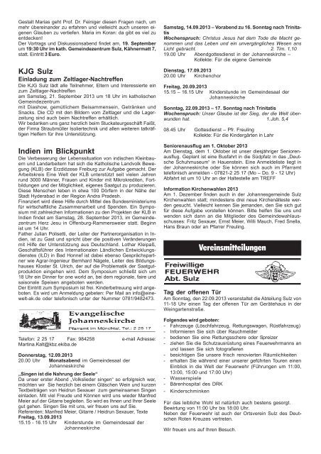 Mitteilungsblatt Sulz 37 / 2013 (application/pdf) - Stadt Lahr