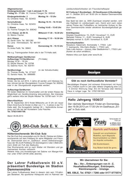 Mitteilungsblatt Sulz 37 / 2013 (application/pdf) - Stadt Lahr