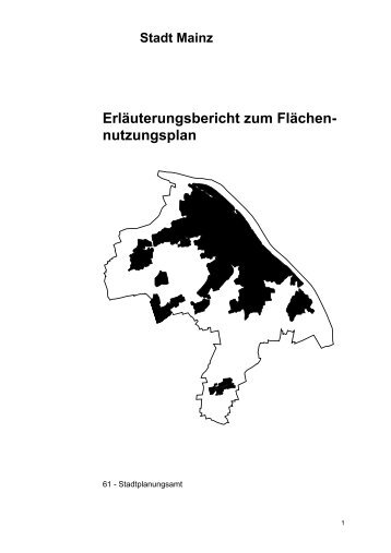 Erläuterungsbericht zum Flächen- nutzungsplan - Stadt Mainz