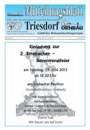 Mitteilungsblatt Nr. 13 vom 21.06.2013 - Markt Weidenbach