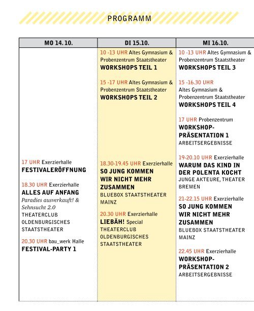 Programm zum Download! - Oldenburgisches Staatstheater