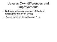 Java vs C++: differences and improvements