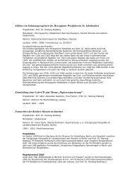Forschungsbericht Prof. Dr. Hartwig Walberg 1998-2001