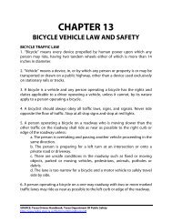 chapter 13 bicycle vehicle law and safety - City of Fort Worth