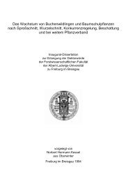 Das Wachstum von Buchenwildlingen und ... - Forstbuch.de