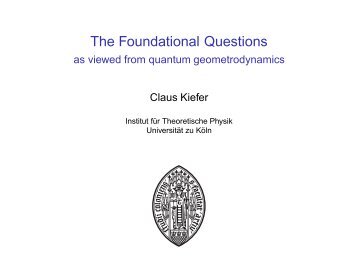 Claus Kiefer: Does time exist in quantum gravity? - FQXi