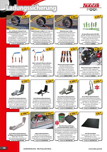 Minikatalog - Anhänger Schuhknecht GmbH