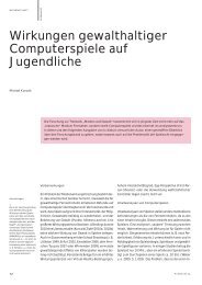 Wirkungen gewalthaltiger Computerspiele auf Jugendliche - FSF