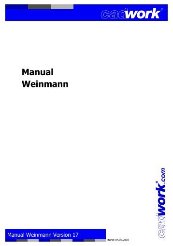 Manual-Weinmann.2d - cadwork 2d