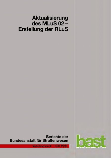 Dokument 1.pdf - ELBA: Das elektronische BASt-Archiv - hbz