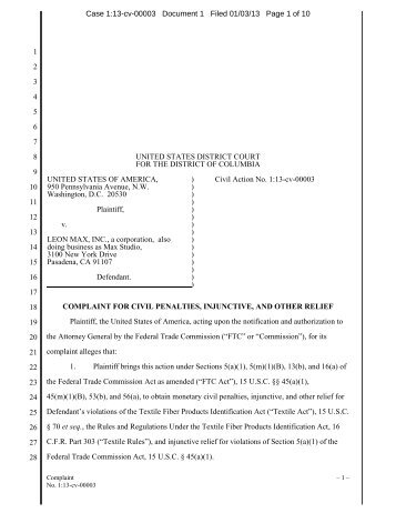 Complaint for Civil Penalties, Injunctive, and Other Relief (53.11 KB)