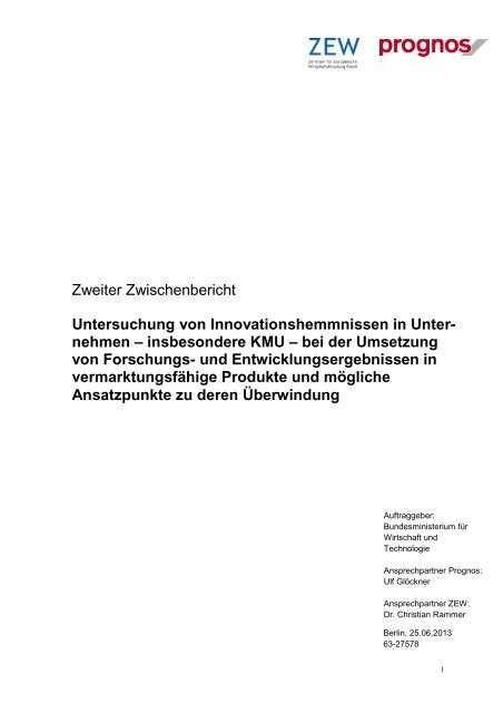 insbesondere KMU – bei der Umsetzung von Forschungs