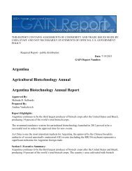 Argentina Biotechnology Annual Report Agricultural Biotechnology ...