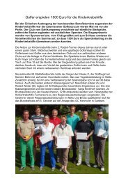 Golfer erspielen 1500 Euro für die Kinderkrebshilfe - Golfclub Peine ...