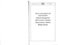 Carl Zeiss, Jena, Astronomical Instruments Catalog, Part 1