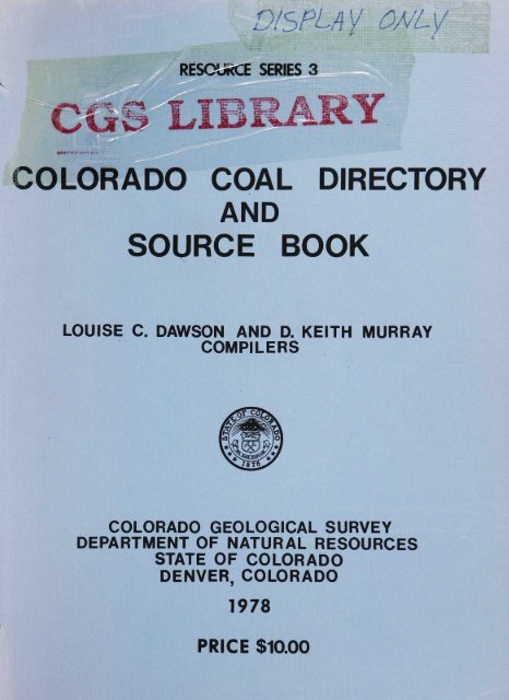 1978 RS-03.pdf - Colorado Geological Survey