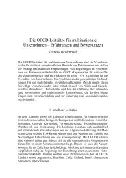 Die OECD-Leitsätze für multinationale Unternehmen ... - Germanwatch