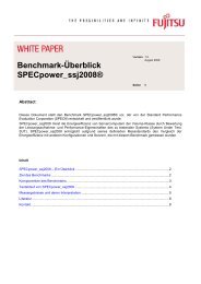 Benchmark-Überblick SPECpower_ssj2008® - Fujitsu