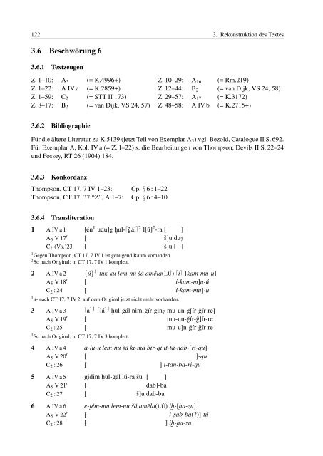 Ein compendium sumerisch-akkadischer Beschwörungen