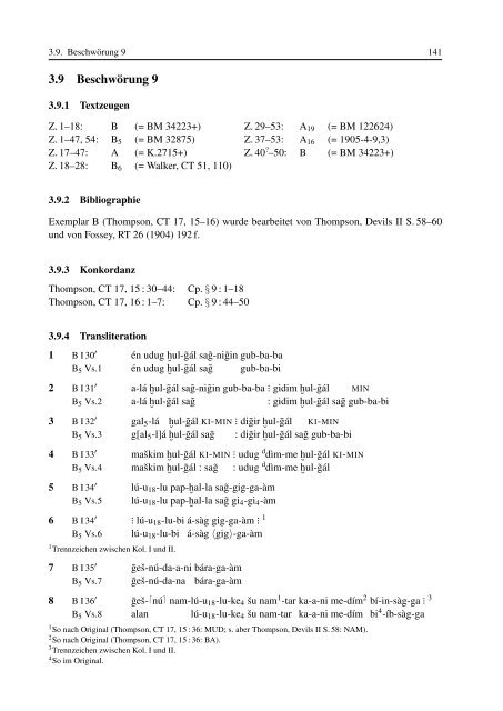 Ein compendium sumerisch-akkadischer Beschwörungen