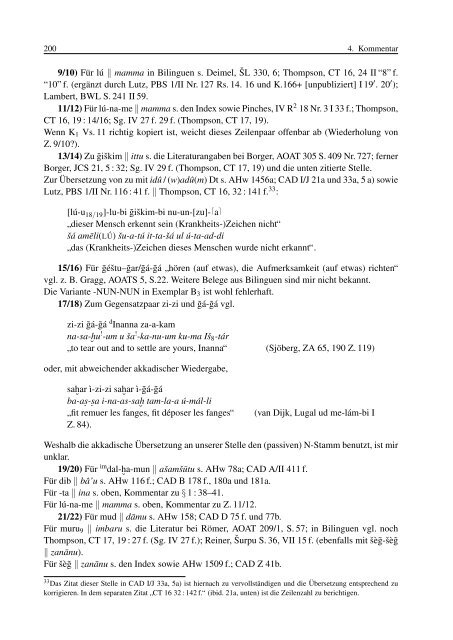 Ein compendium sumerisch-akkadischer Beschwörungen