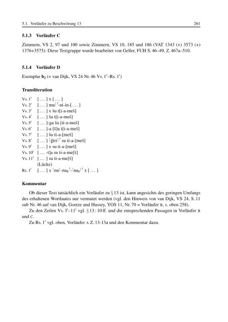 Ein compendium sumerisch-akkadischer Beschwörungen