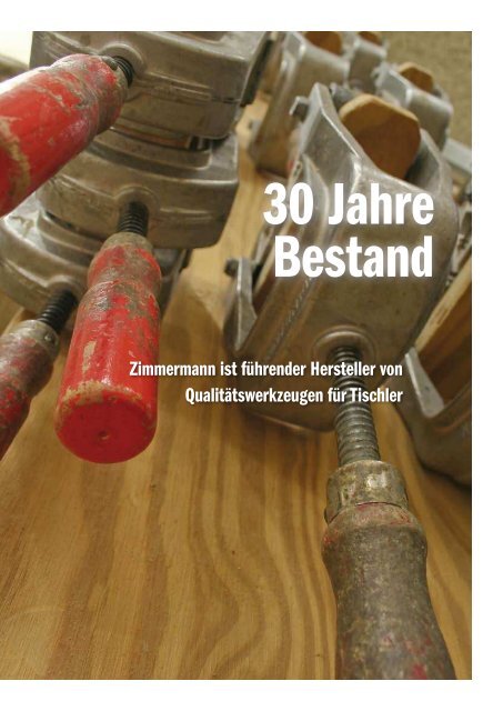 Qualitätswerkzeuge für Tischler Quality tools for carpenters