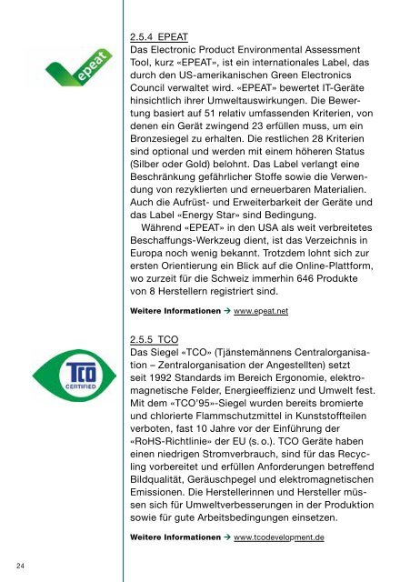 Green IT & Schule Mit ICT Umwelt und Ressourcen ... - Guides - Educa