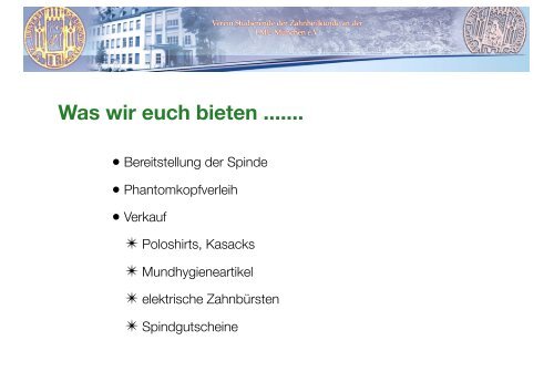 Einführung - Fachschaft Zahnmedizin München
