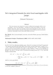 Itô's integrated formula for strict local martingales with ... - HAL - INRIA