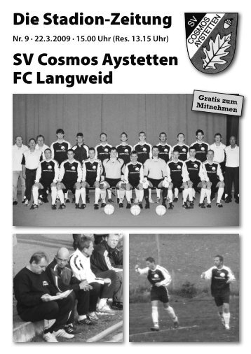 Die Stadion-Zeitung SV Cosmos Aystetten FC Langweid