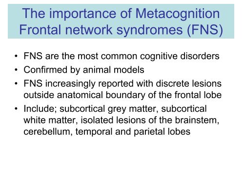 Cognitive Testing: Achilles Heel of Clinical Neurology - USF Health