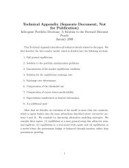 Technical Appendix (Separate Document, Not for Publication) - HEC