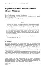 Optimal Portfolio Allocation under Higher Moments - HEC